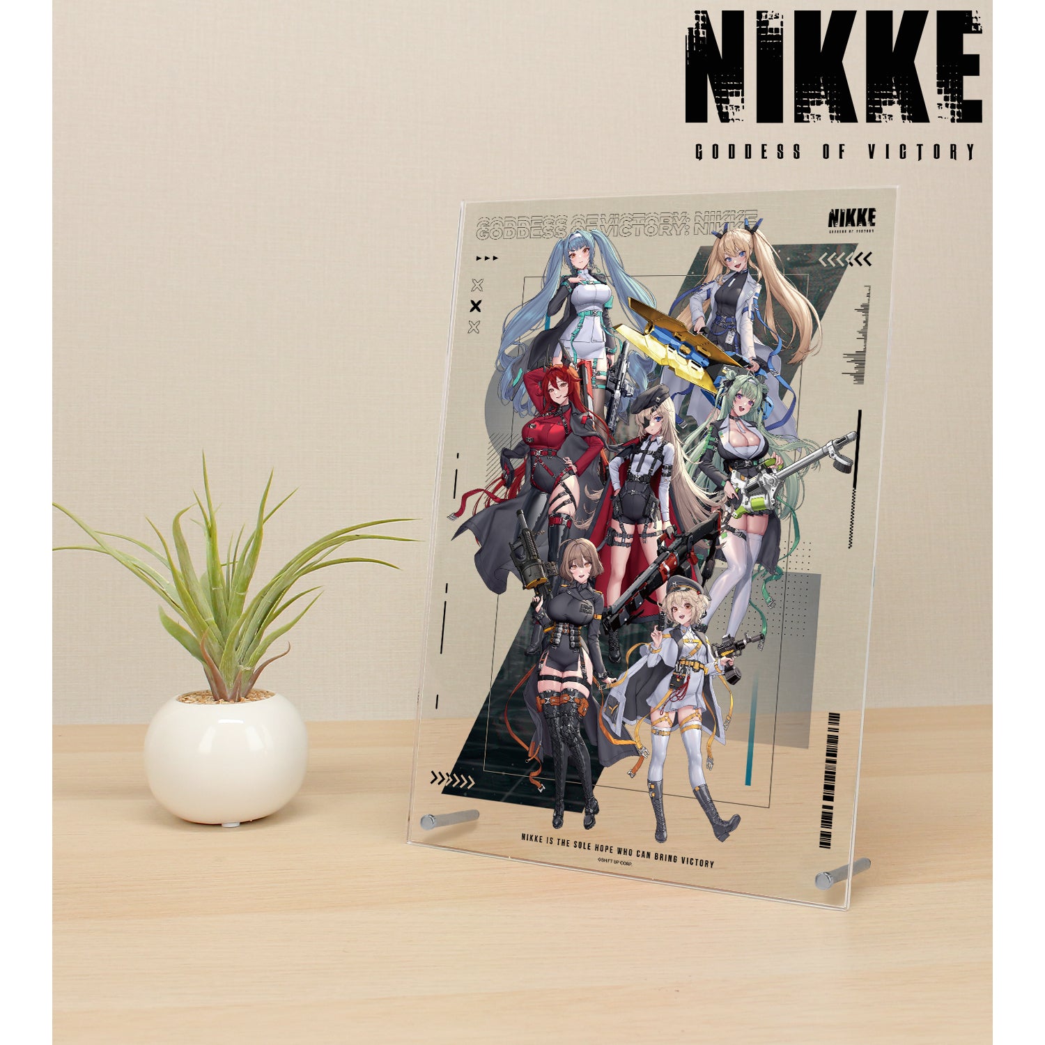 (Goods - Ornament) GODDESS OF VICTORY: NIKKE Art by LOVECACAO Ensemble Tactical Fashion Ver. A4 Acrylic Panel