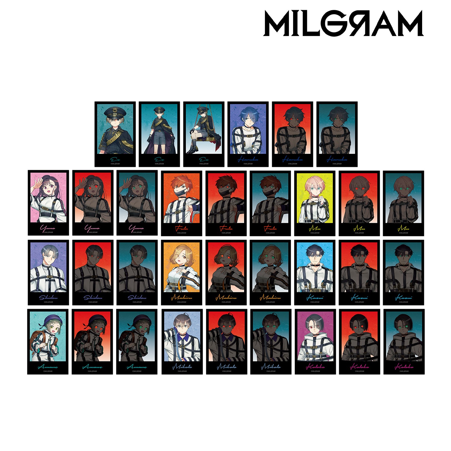 (1BOX=11)(Goods - Card) MILGRAM The First Trial Trading Art Card Set of 3