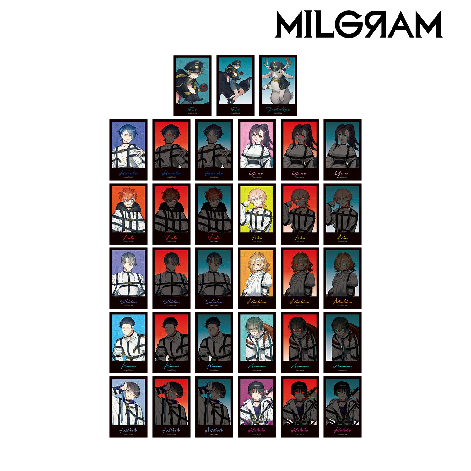 (1BOX=11)(Goods - Card) MILGRAM The Second Trial Trading Art Card Set of 3