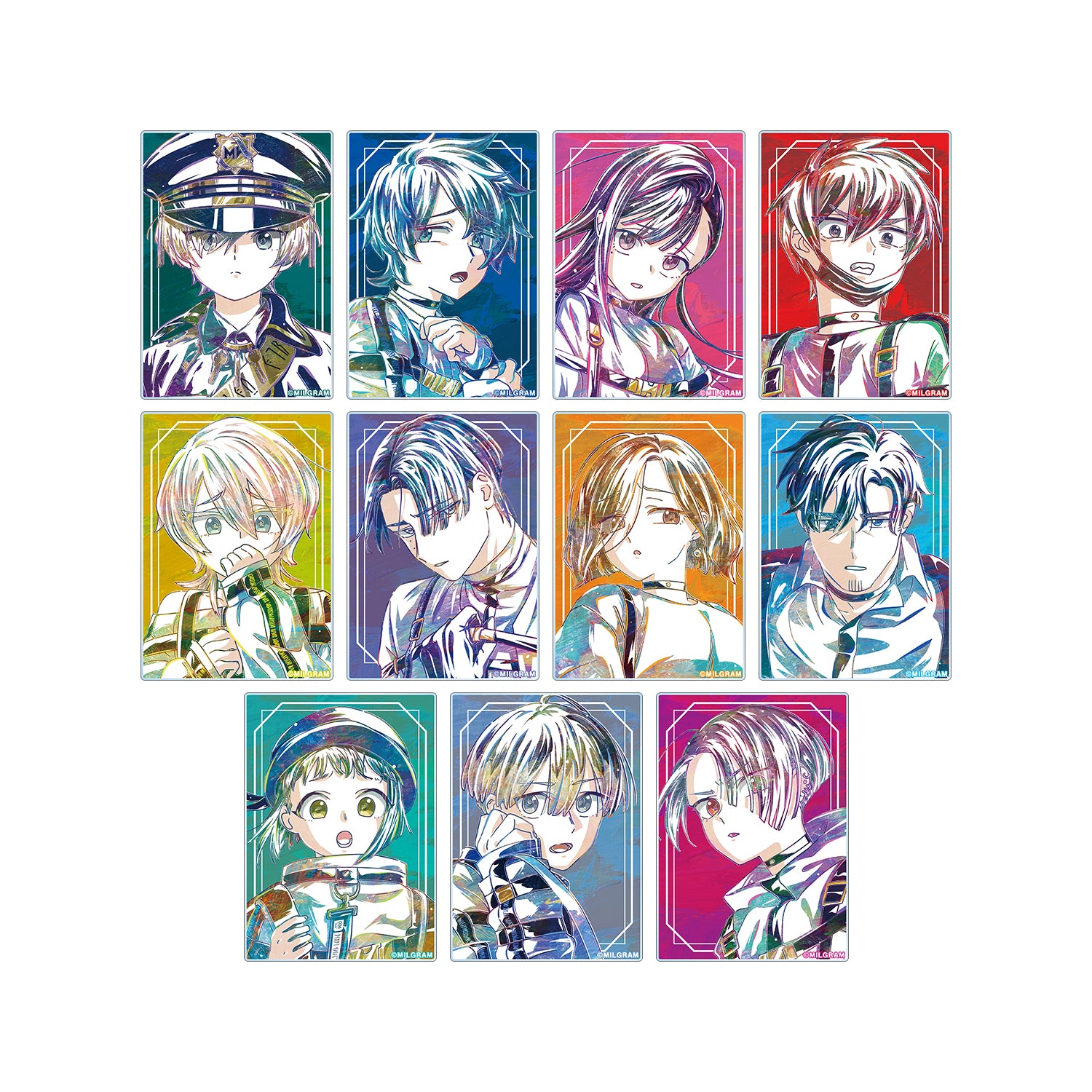 (1BOX=11)(Goods - Card) MILGRAM Trading Ani-Art Acrylic Card