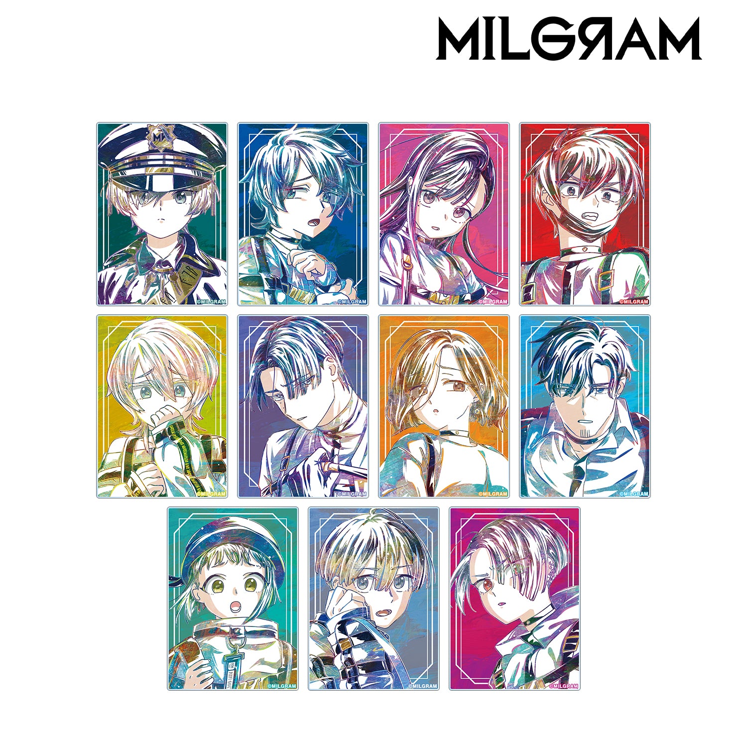 (1BOX=11)(Goods - Card) MILGRAM Trading Ani-Art Acrylic Card