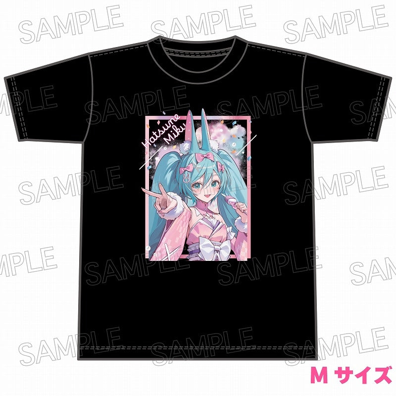 (Goods - Shirt) Hatsune Miku Ayakashi Stage T-shirt Black (M)