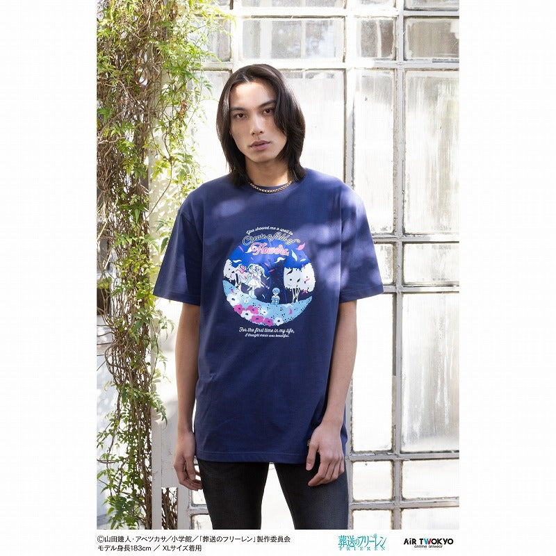 (Goods - Shirt) Frieren: Beyond Journey's End TV Anime Scene Art T-Shirts Vol. 2 - 1 (A Spell to Create a Field of Flowers) M