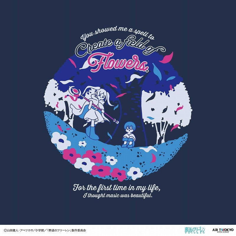 (Goods - Shirt) Frieren: Beyond Journey's End TV Anime Scene Art T-Shirts Vol. 2 - 1 (A Spell to Create a Field of Flowers) M