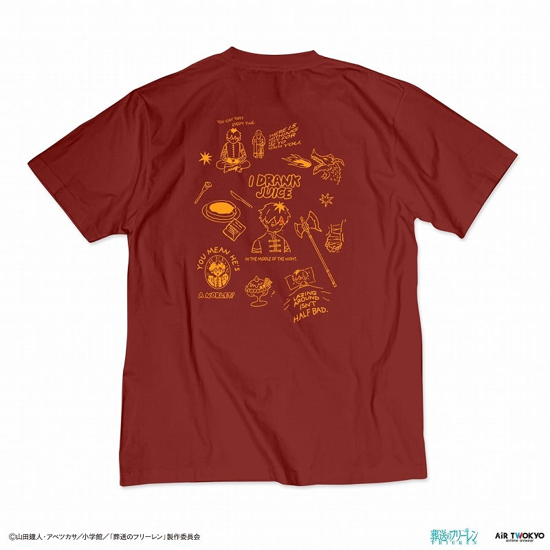 (Goods - Shirt) Frieren: Beyond Journey's End TV Anime Scene Art T-Shirts Vol. 2 - 3 (I Drank Juice in the Middle of the Night) XL