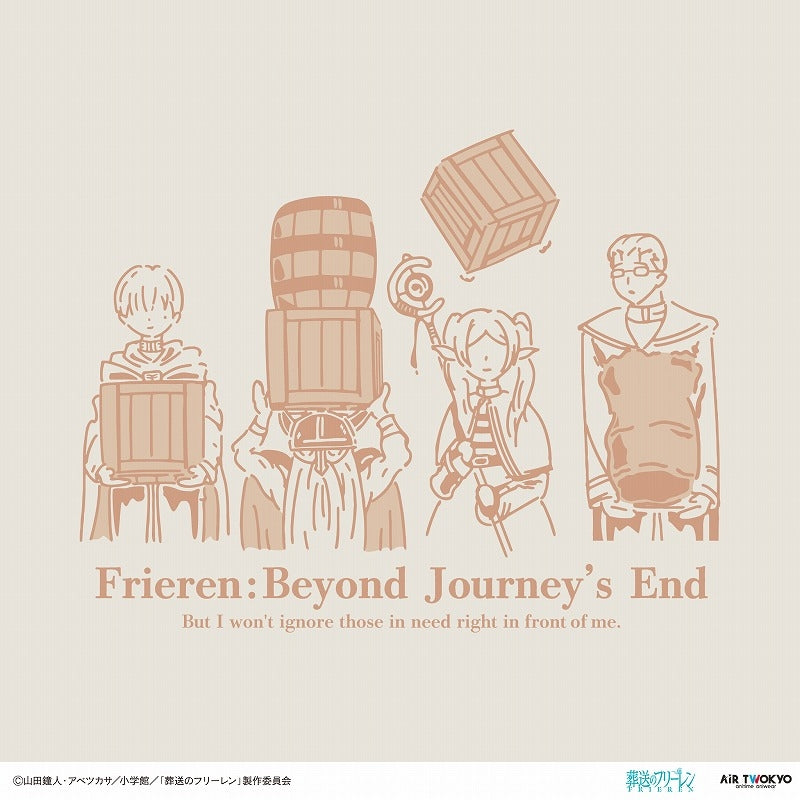 (Goods - Shirt) Frieren: Beyond Journey's End TV Anime Scene Art T-Shirts Vol. 2 - 4 (A Helping Hand) XL