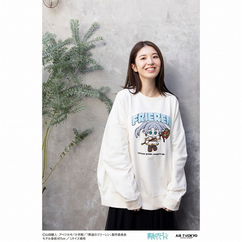 (Goods - Sweatshirt) Frieren: Beyond Journey's End TV Anime Scene Art Sagara Embroidered Sweatshirt Vol. 2 (Frieren) M