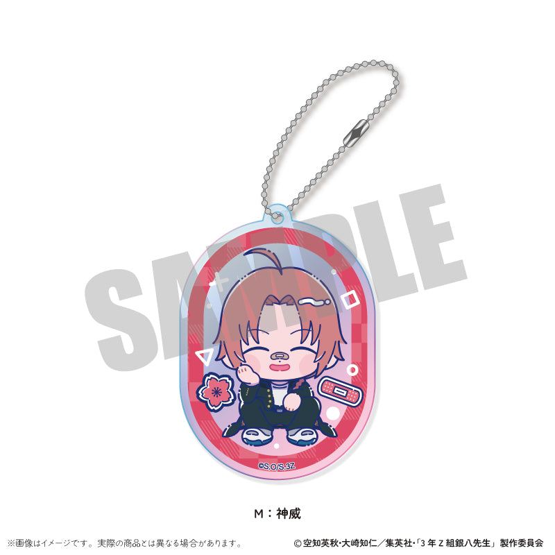 (Goods - Key Chain) TV Anime - Class 3Z Ginpachi-sensei Iridescent Acrylic Key Chain Nyu~toro Vol.1 M Kamui