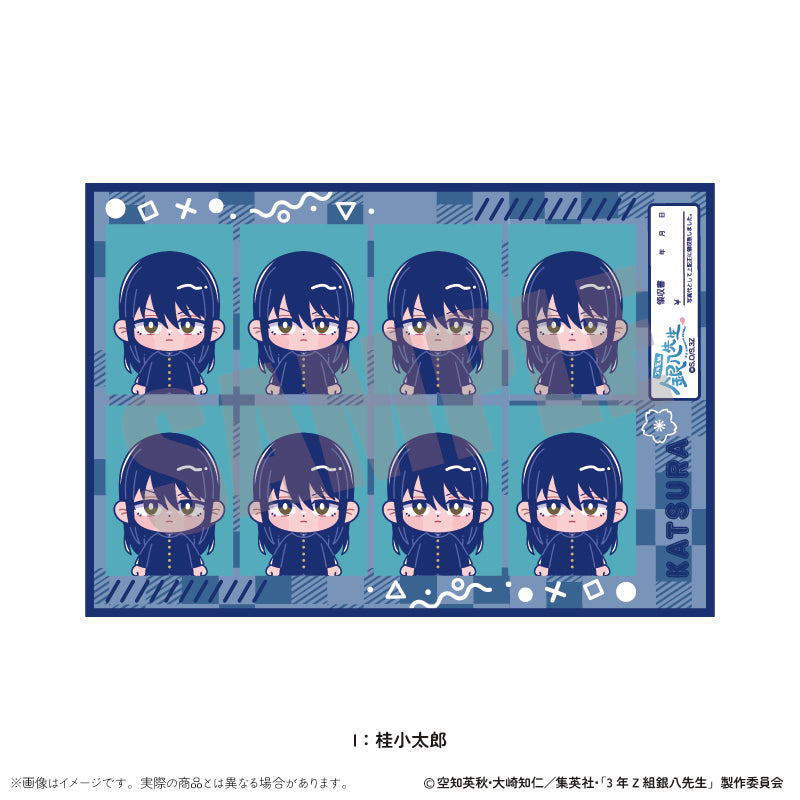 (Goods - Sticker) TV Anime - Class 3Z Ginpachi-sensei ID Card Photo Style Sticker Vol. 2 Nyu~toro Vol.1 I Kotaro Katsura