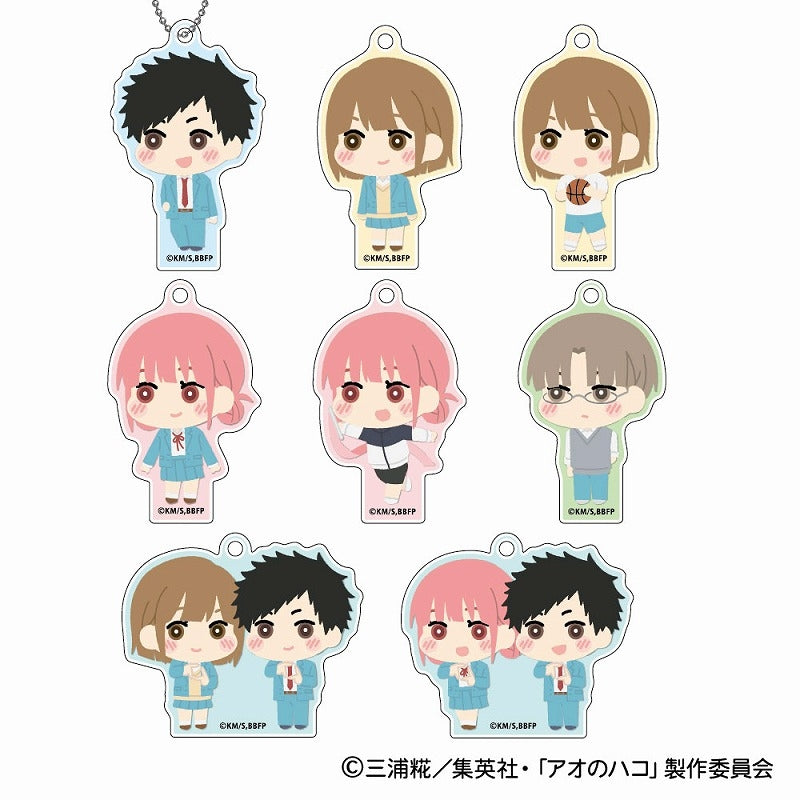 (BOX=8)(Goods - Key Chain) Blue Box MofuMofu Acrylic Key Chain