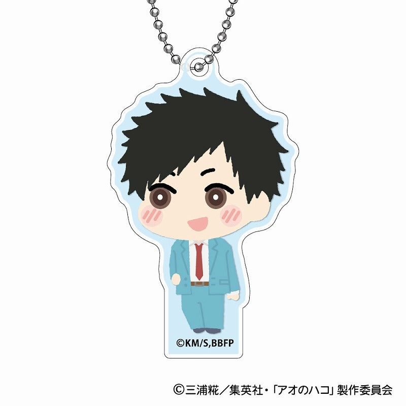 (BOX=8)(Goods - Key Chain) Blue Box MofuMofu Acrylic Key Chain