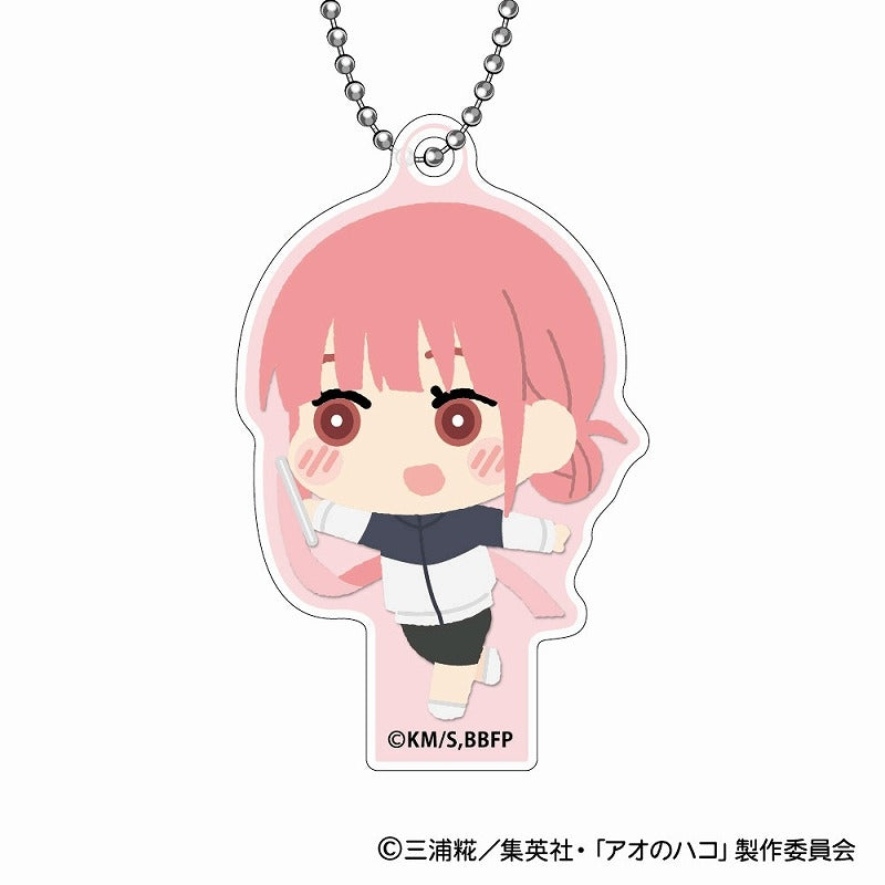 (BOX=8)(Goods - Key Chain) Blue Box MofuMofu Acrylic Key Chain