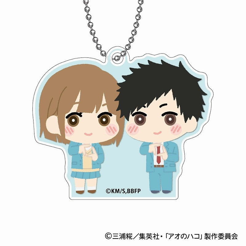 (BOX=8)(Goods - Key Chain) Blue Box MofuMofu Acrylic Key Chain