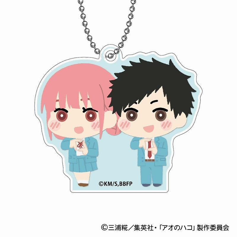 (BOX=8)(Goods - Key Chain) Blue Box MofuMofu Acrylic Key Chain