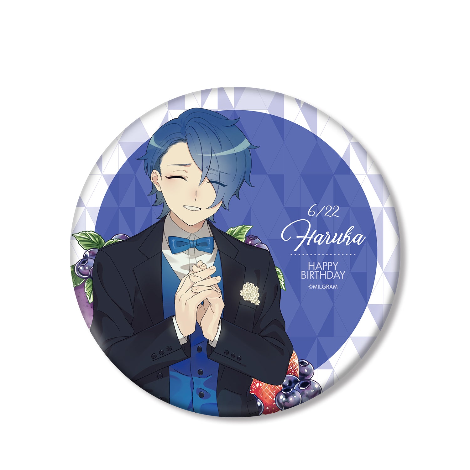 (Goods - Badge) MILGRAM Exclusive Art Haruka Birthday Ver. BIG Button Badge