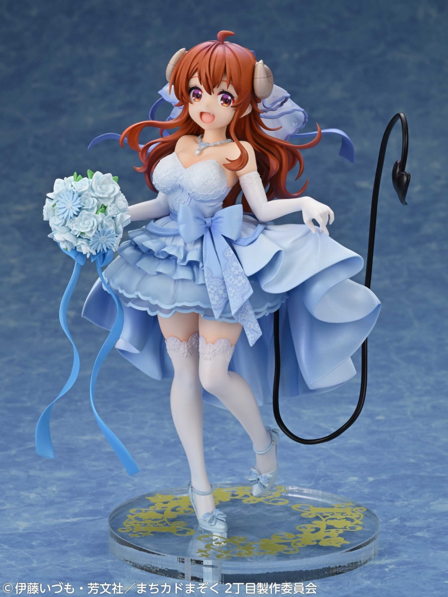 (Bishojo Figure) TV Anime The Demon Girl Next Door 2-Chome Shadow Mistress Yuko Wedding Ver. 1/7 Completed Figure