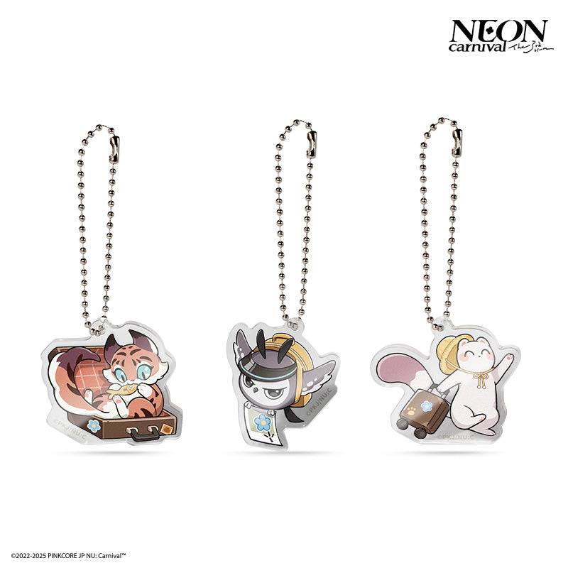 (Goods - Key Chain) NU: Carnival Key Chain Neon Carnival -The 3rd bloom- Little Animal Journey Hanger Set