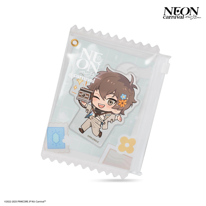 (Goods - Key Chain) NU: Carnival Key Chain Neon Carnival -The 3rd bloom- Chibi Eiden Acrylic Zipper Bag Set