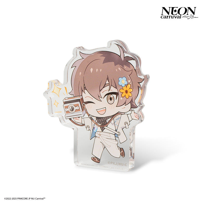 (Goods - Key Chain) NU: Carnival Key Chain Neon Carnival -The 3rd bloom- Chibi Eiden Acrylic Zipper Bag Set