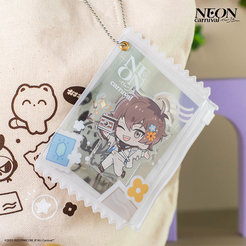 (Goods - Key Chain) NU: Carnival Key Chain Neon Carnival -The 3rd bloom- Chibi Eiden Acrylic Zipper Bag Set