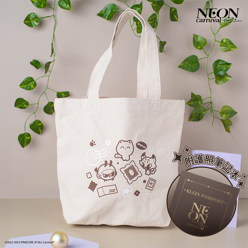 (Goods - Bag) NU: Carnival Tote Bag + Notebook Neon Carnival -The 3rd bloom- Traveling Klein Commemorative Tote Set