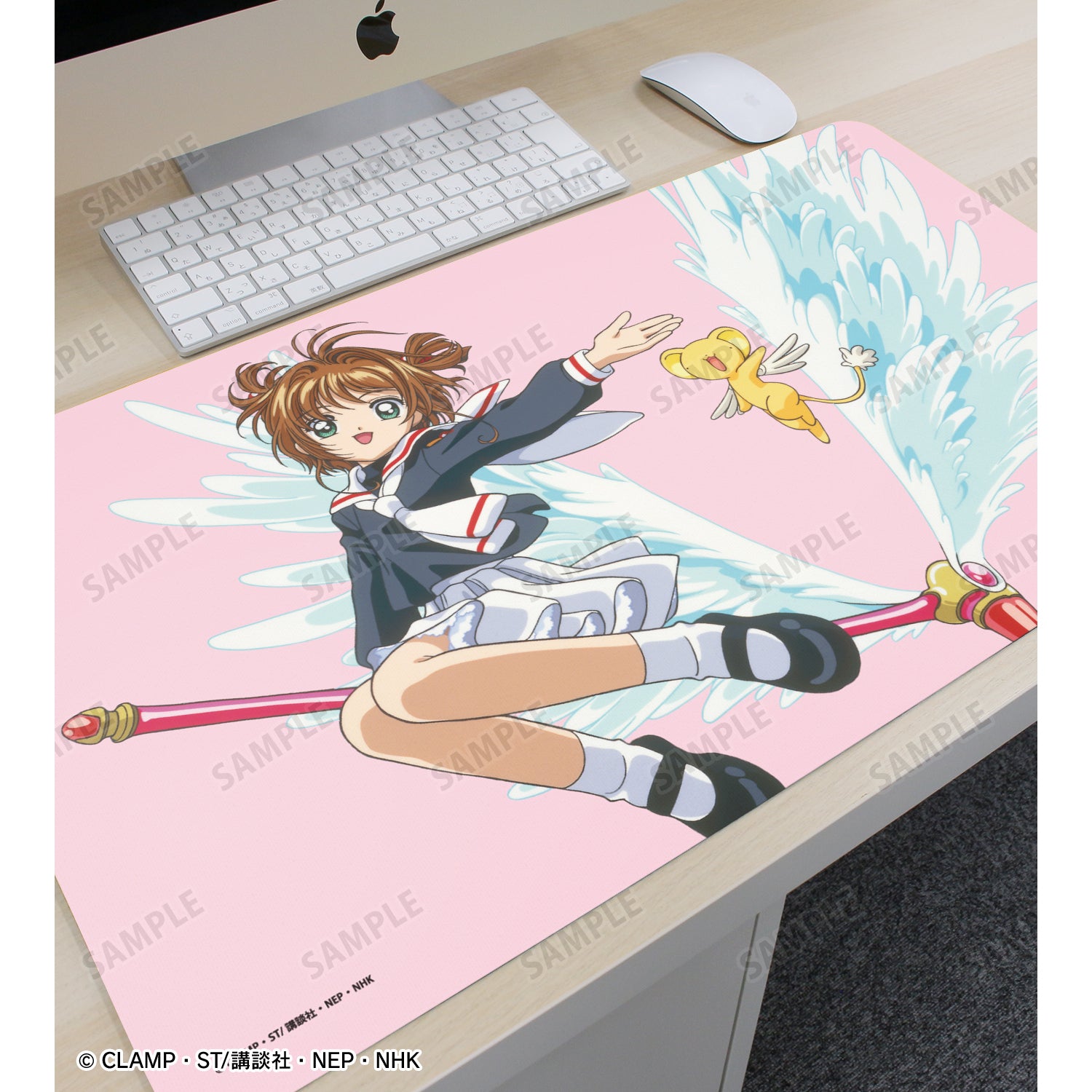 (Goods - Mat) TV Anime Card Captor Sakura Sakura & Kero-chan Multi-purpose Desk Mat