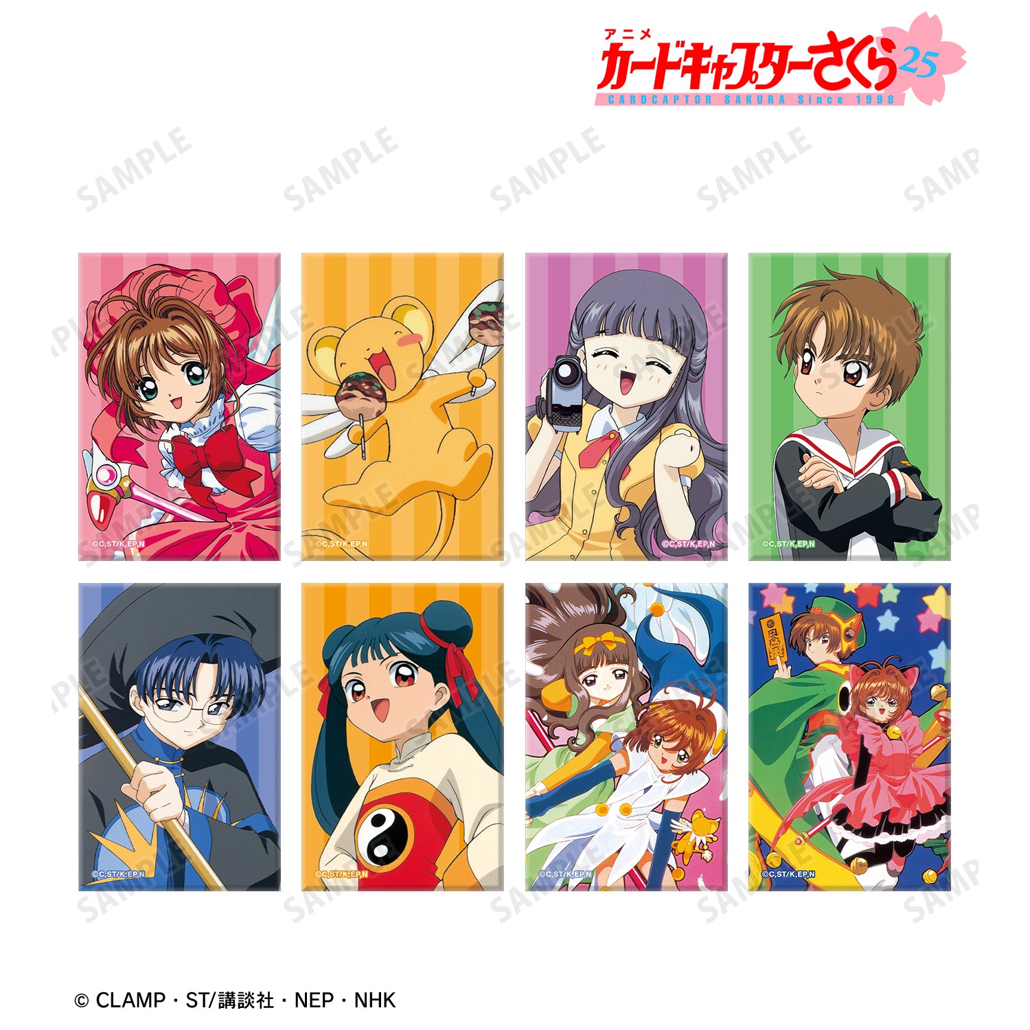 (1BOX=8)(Goods - Magnet) TV Anime Card Captor Sakura Trading Tin Magnet