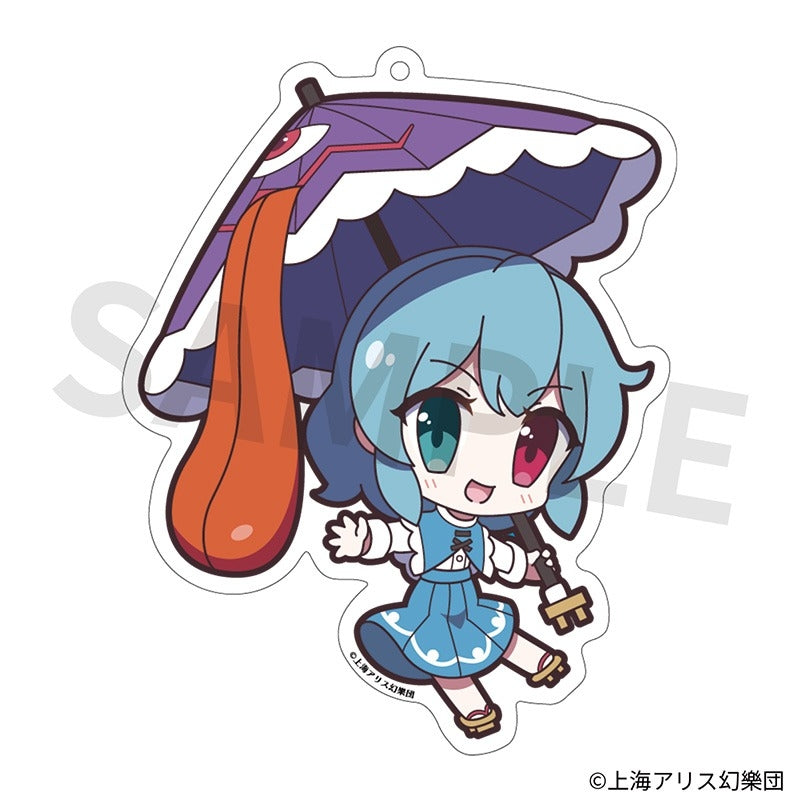 (Goods - Key Chain) Touhou Project Acrylic Key Chain Yurutto Touhou 167 Kogasa Tatara Rose Poem Hermit Ver.