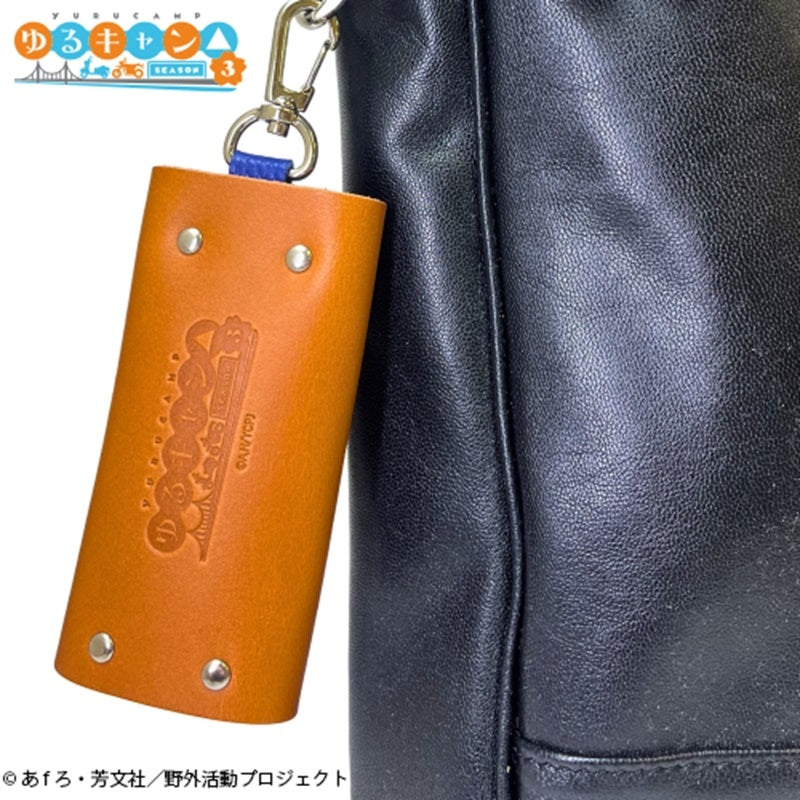 (Goods - Key Case) Laid-Back Camp SEASON 3 Leather Key Case Rin Shima