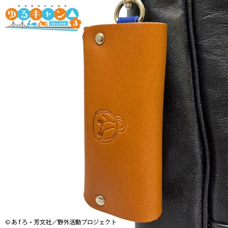 (Goods - Key Case) Laid-Back Camp SEASON 3 Leather Key Case Rin Shima