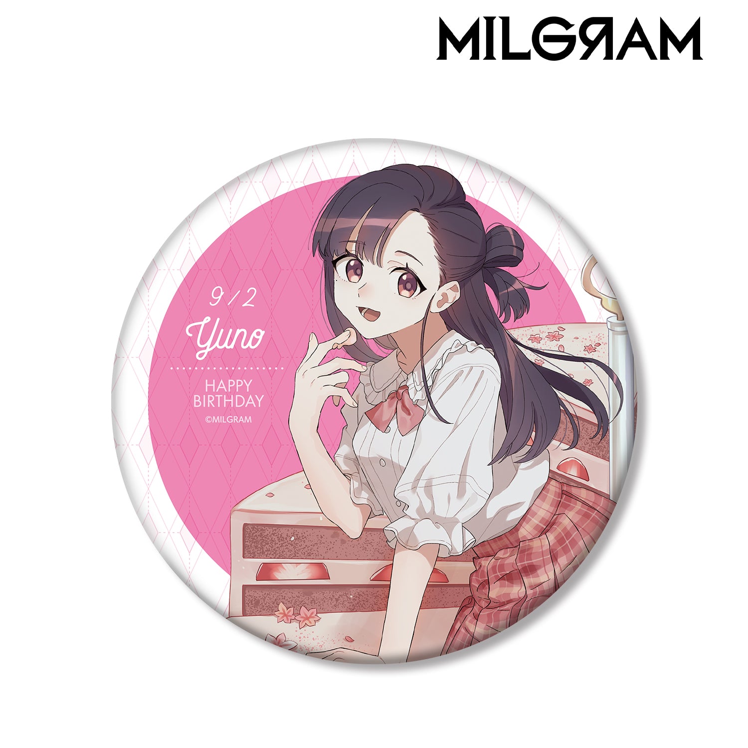 (Goods - Badge) MILGRAM Exclusive Art Yuno Birthday Ver. BIG Button Badge