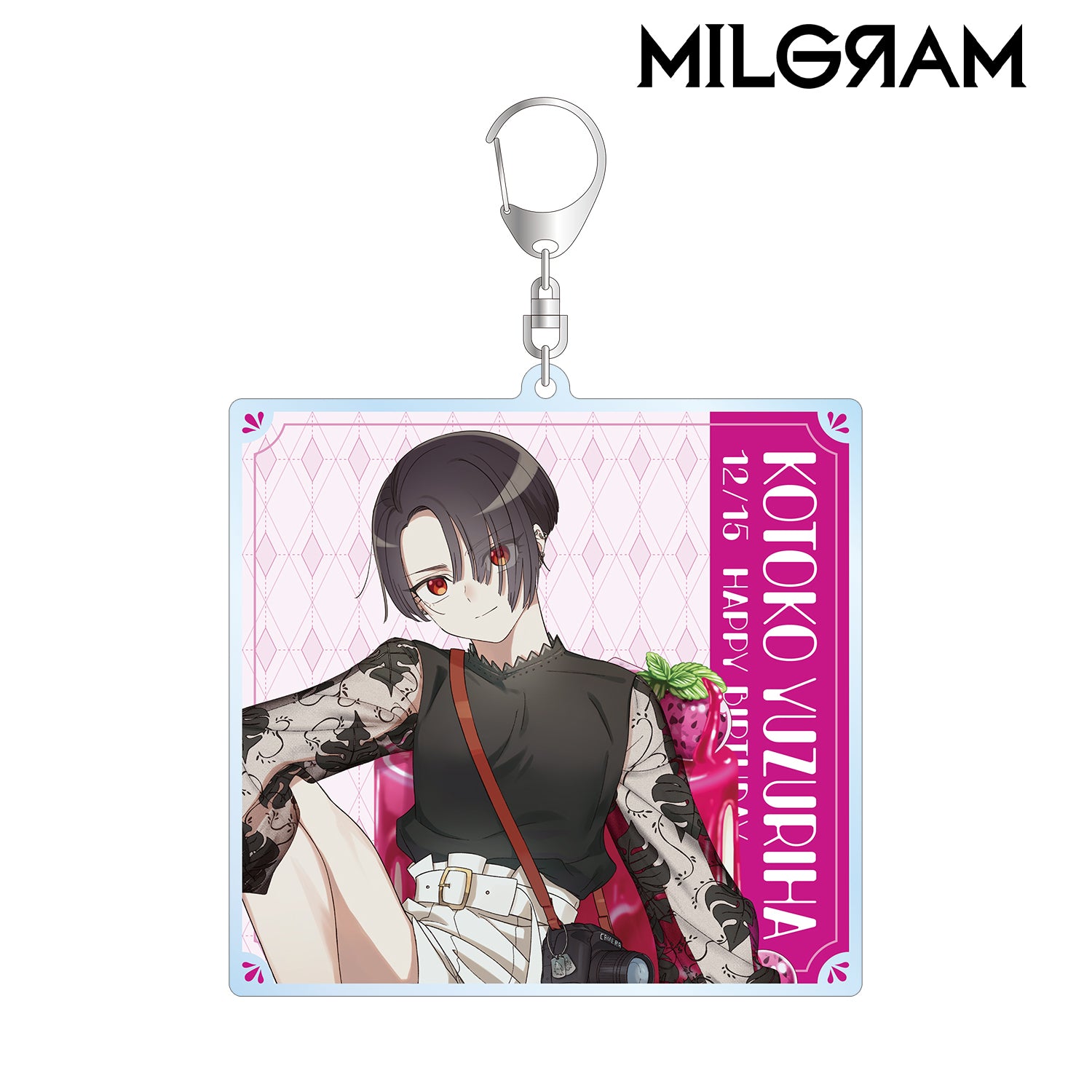 (Goods - Key Chain) MILGRAM BIG Acrylic Key Chain Birthday Ver. Feat. Exclusive Art Kotoko