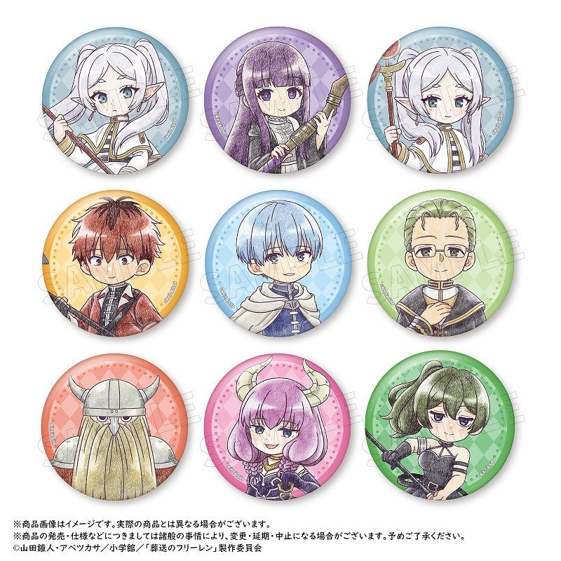 (1BOX=9)(Goods - Badge) Frieren: Beyond Journey's End Anime Series PicoPale Trading Button Badge