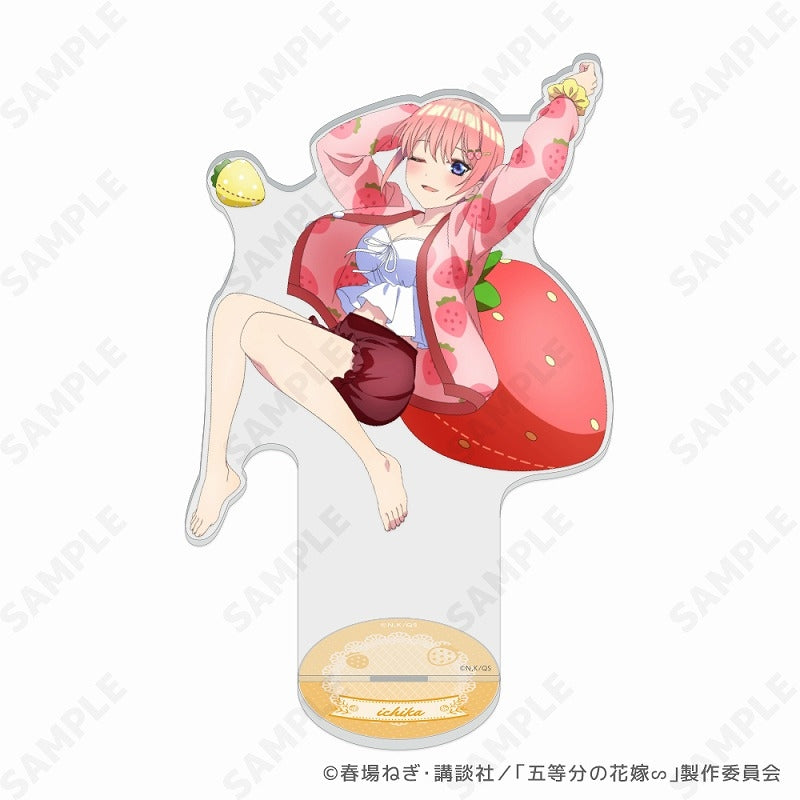 (Goods - Stand Pop) The Quintessential Quintuplets BIG Acrylic Stand - Strawberry Loungewear 1. Ichika