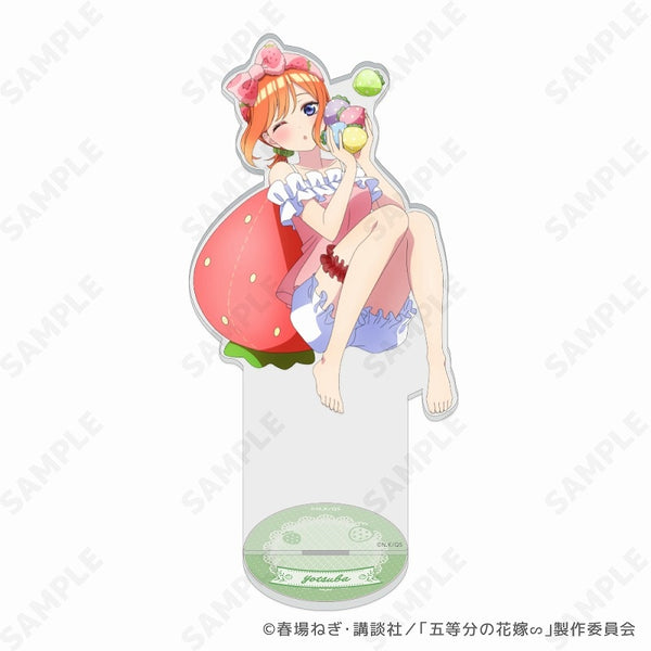 (Goods - Stand Pop) The Quintessential Quintuplets BIG Acrylic Stand - Strawberry Loungewear 4. Yotsuba