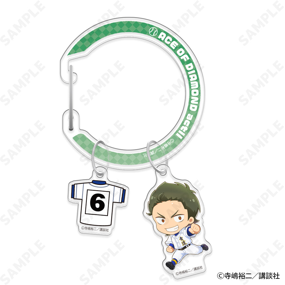 (Goods - Key Chain) Ace of Diamond act II Dekopachi! Acrylic Carabiner 3. Yoichi Kuramochi