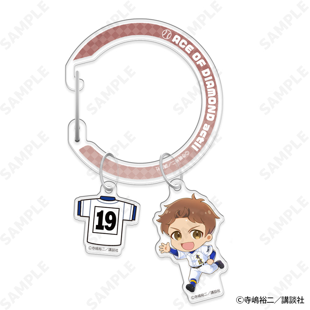 (Goods - Key Chain) Ace of Diamond act II Dekopachi! Acrylic Carabiner 7. Kaoru Yui