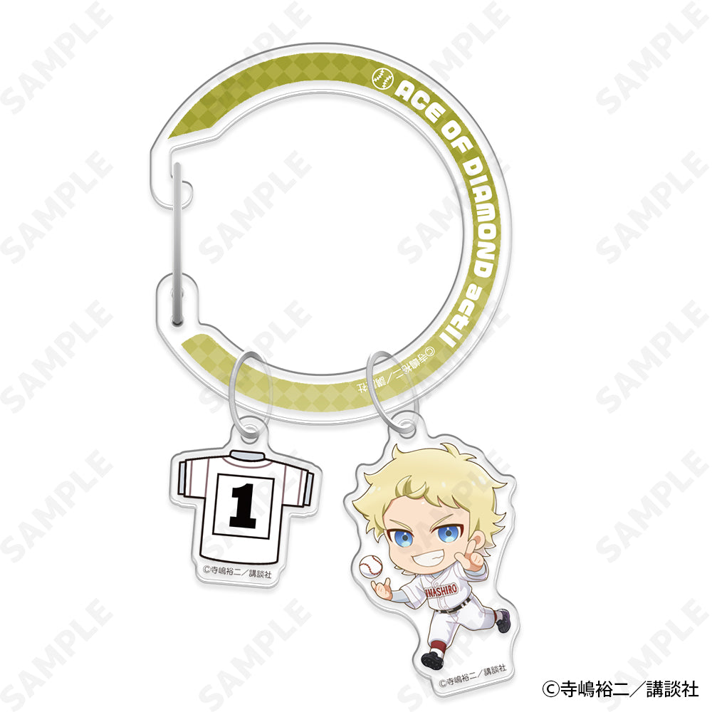 (Goods - Key Chain) Ace of Diamond act II Dekopachi! Acrylic Carabiner 8. Mei Narumiya