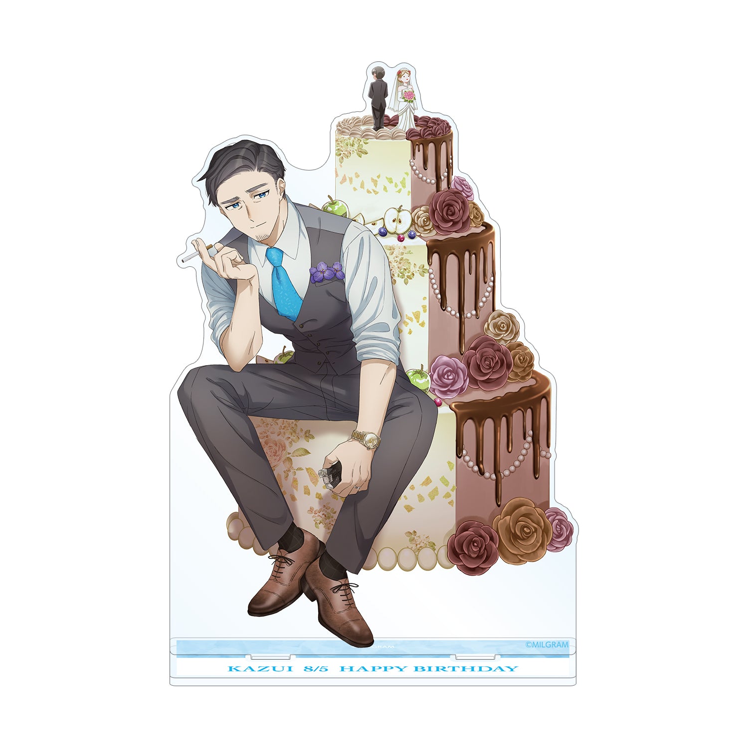 (Goods - Stand Pop) MILGRAM BIG Acrylic Stand Birthday Ver. Feat. Exclusive Art Kazui