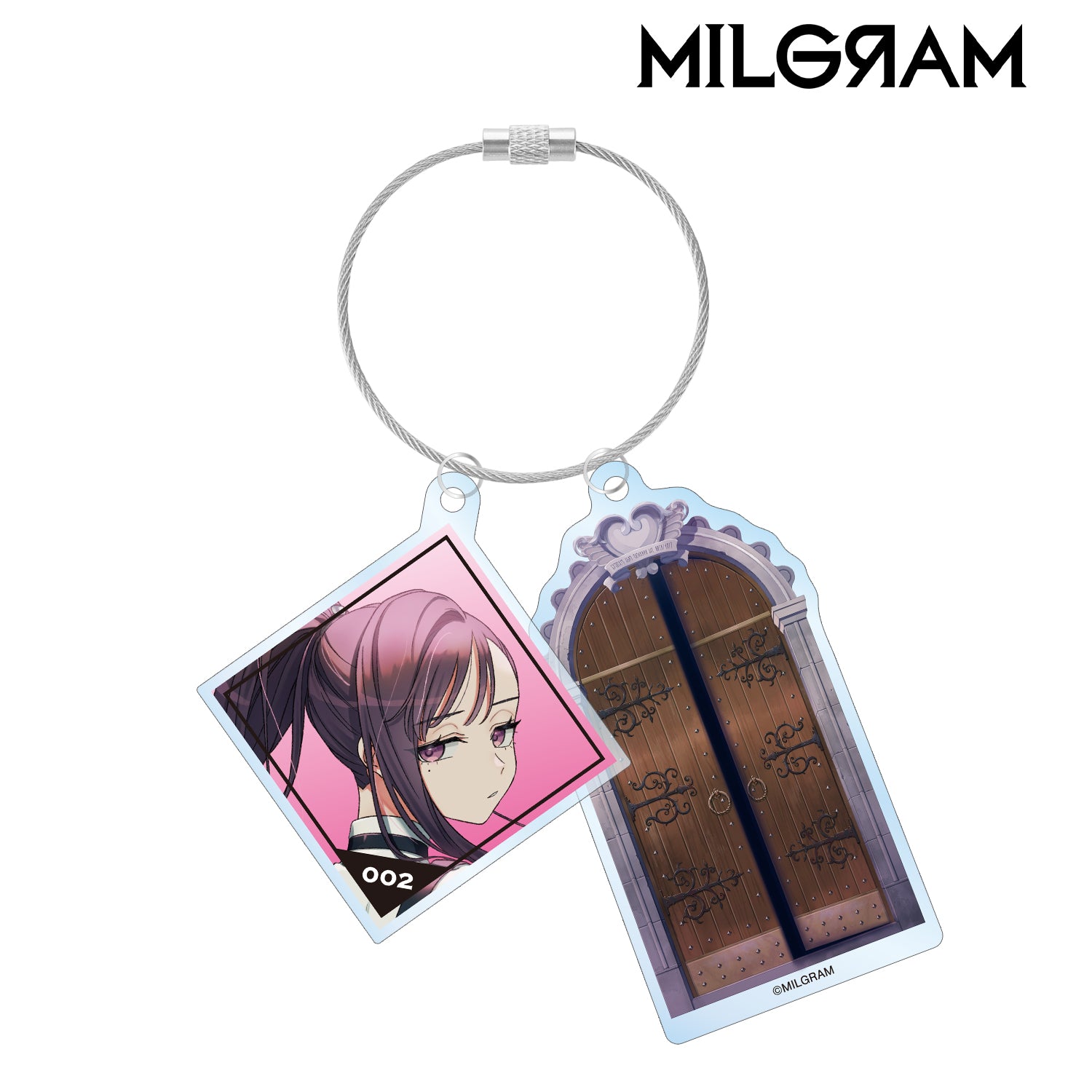 (Goods - Stand Pop) MILGRAM Twisted Cable BIG Acrylic Key Chain Yuno (Tear Drop) Cover Art Ver.