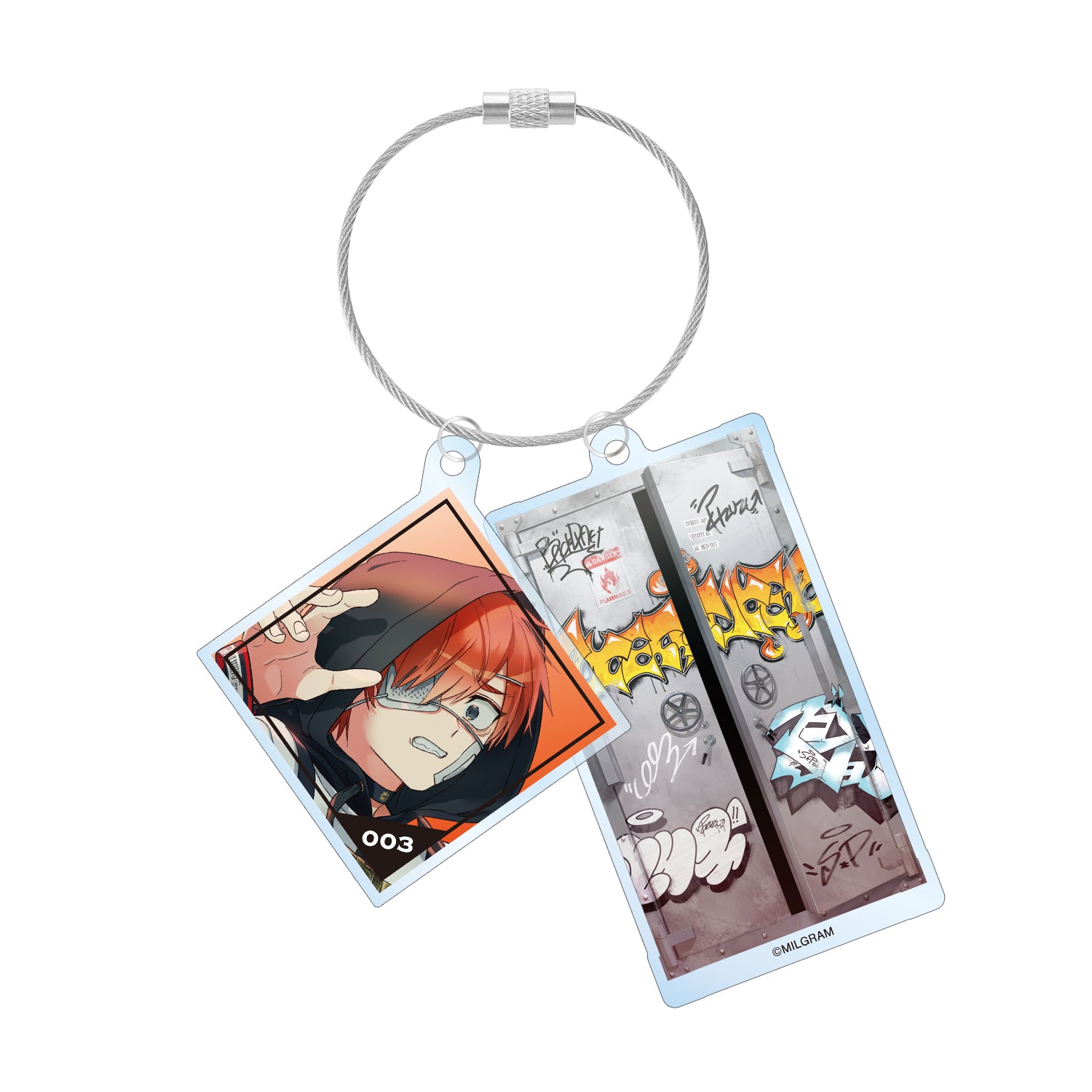 (Goods - Key Chain) MILGRAM Backdraft BIG Acrylic Key Chain Cover Art Ver. Fuuta