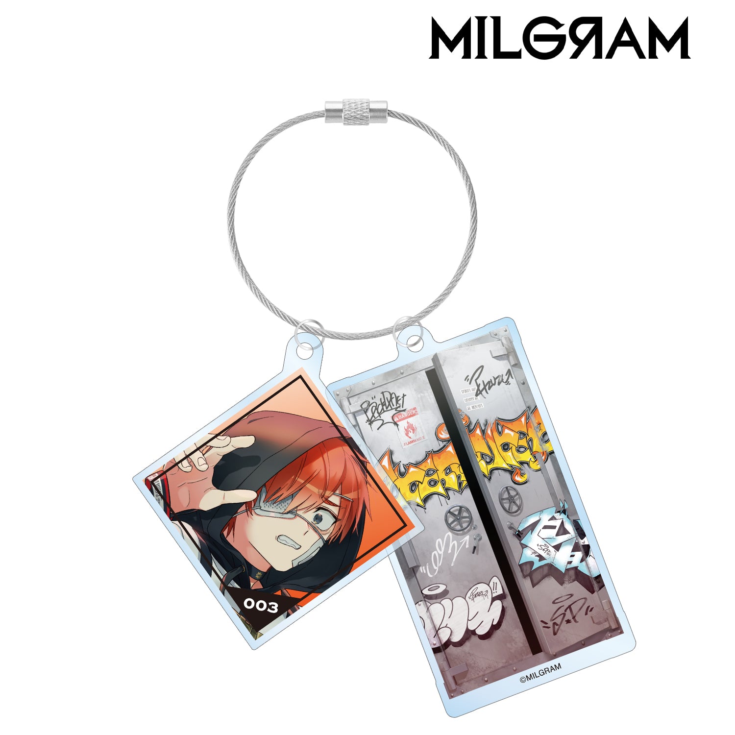 (Goods - Key Chain) MILGRAM Backdraft BIG Acrylic Key Chain Cover Art Ver. Fuuta