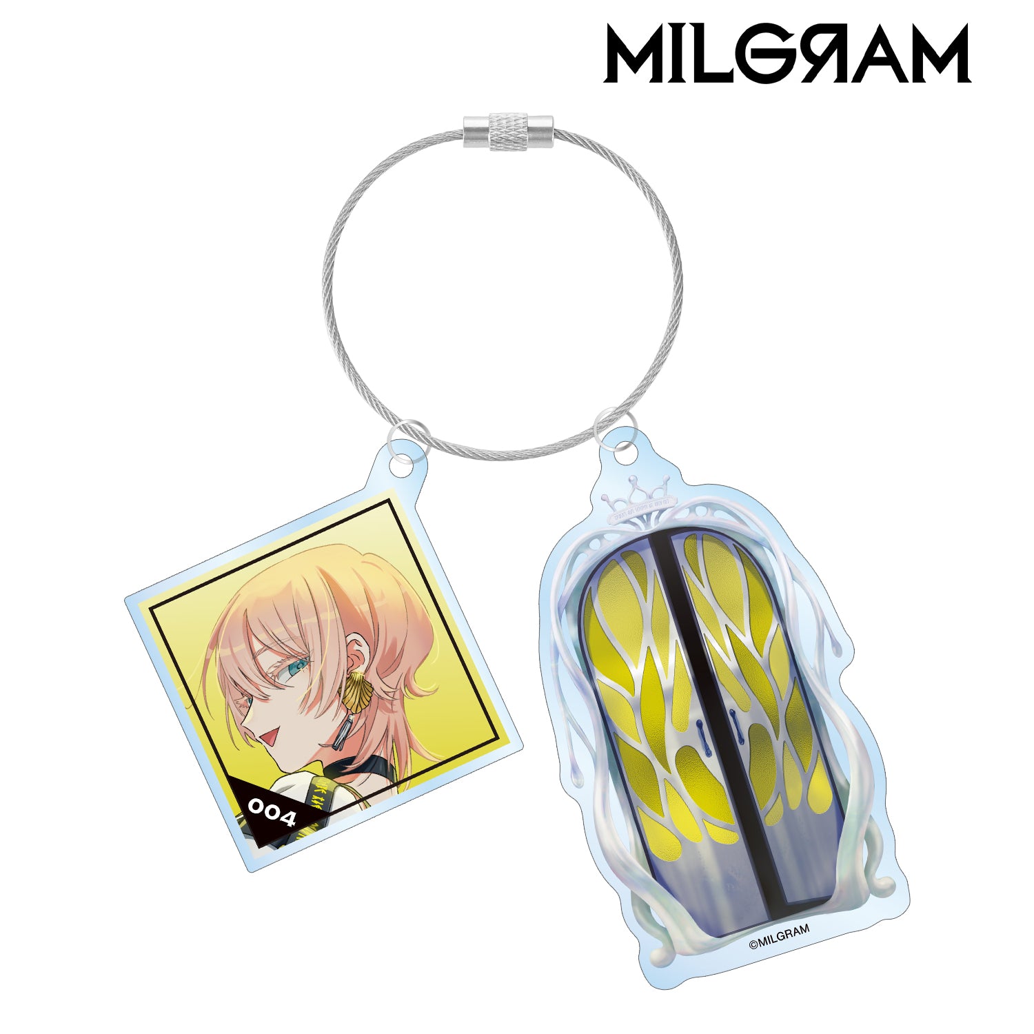 (Goods - Key Chain) MILGRAM Its's Not My Fault Twisted Cable BIG Acrylic Key Chain Cover Art Ver. Mu