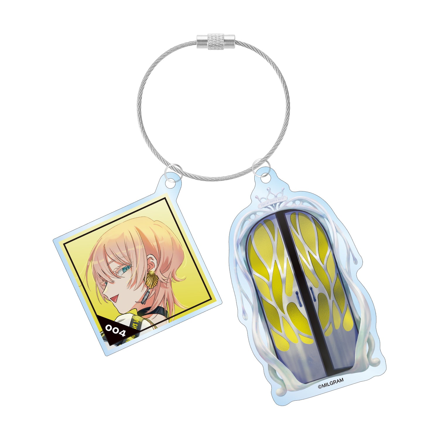 (Goods - Key Chain) MILGRAM Its's Not My Fault Twisted Cable BIG Acrylic Key Chain Cover Art Ver. Mu