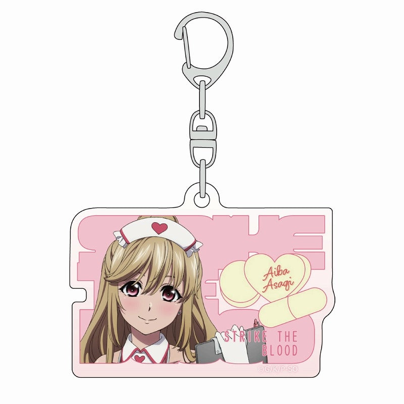 (Goods - Key Chain) Strike the Blood Acrylic Key Chain feat. Exclusive Art (Asagi/Nurse Uniform)