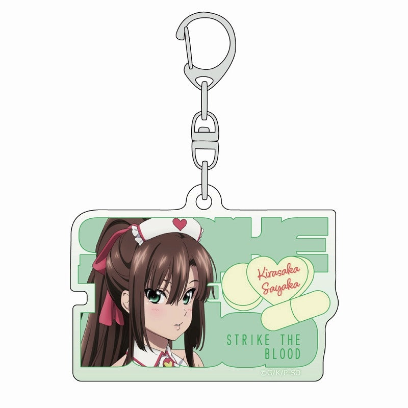 (Goods - Key Chain) Strike the Blood Acrylic Key Chain feat. Exclusive Art (Sayaka/Nurse Uniform)