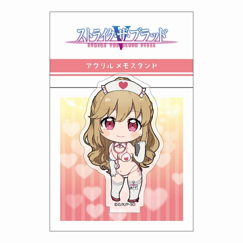 (Goods - Memo Stand) Strike the Blood Acrylic Memo Stand (Asagi/Nurse Uniform)