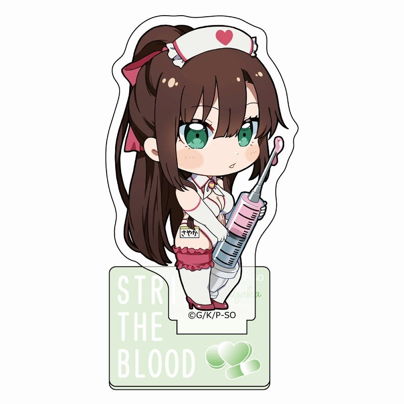 (Goods - Memo Stand) Strike the Blood Acrylic Memo Stand (Sayaka/Nurse Uniform)