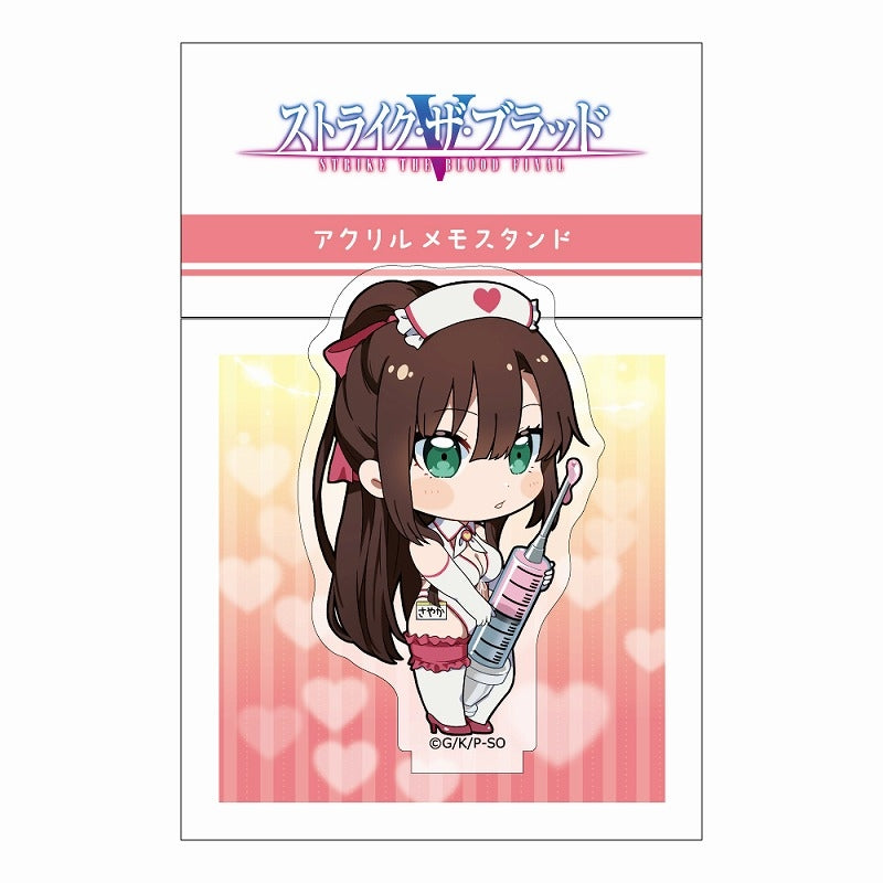 (Goods - Memo Stand) Strike the Blood Acrylic Memo Stand (Sayaka/Nurse Uniform)