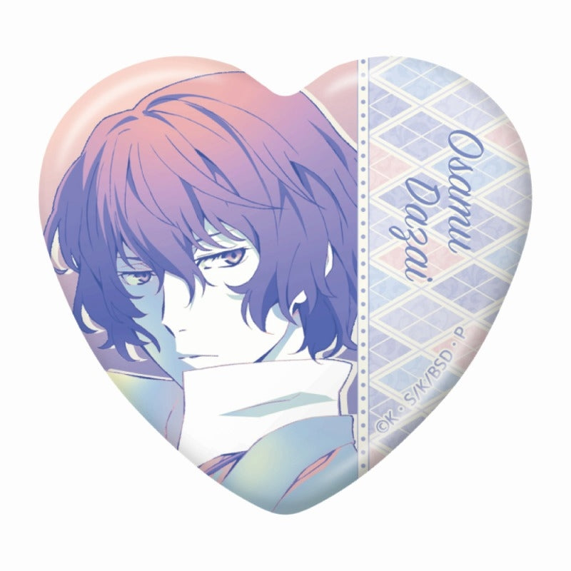 (1BOX=6)(Goods - Badge) Bungo Stray Dogs Trading Heart Button Badge vol. 4